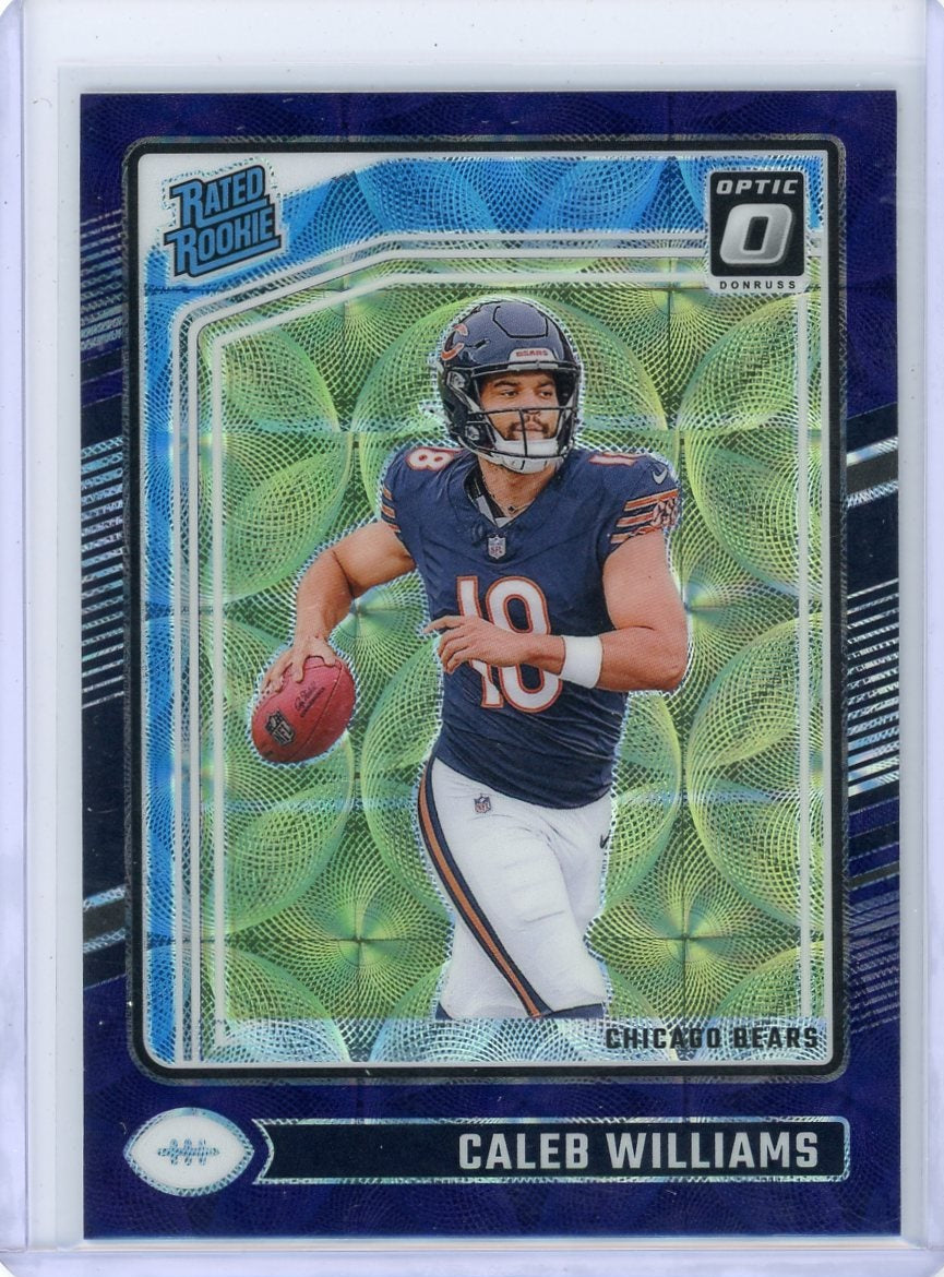 Caleb Williams 2024 Panini Donruss Optic Rated Rookie Purple Scope