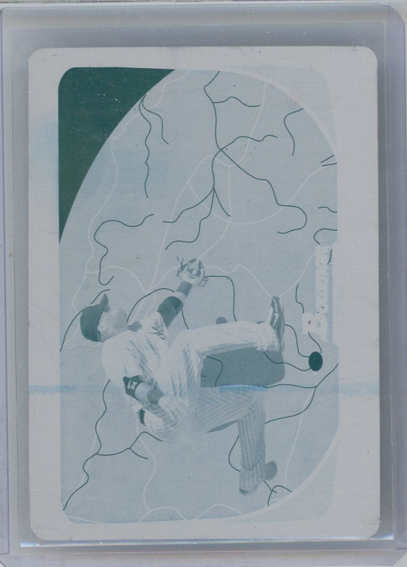 Robinson Cano 2011 Bowman Cyan Printing Plate 