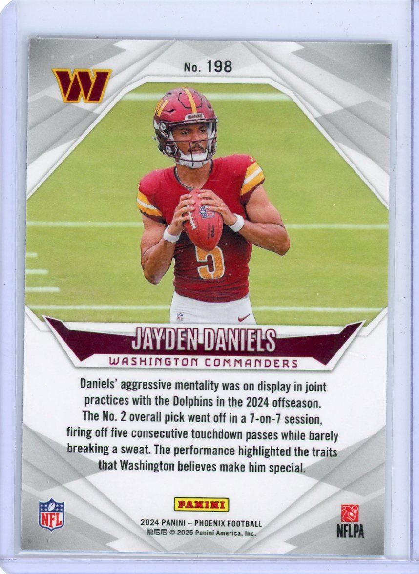 Jayden Daniels 2024 Panini Phoenix RC Lazer