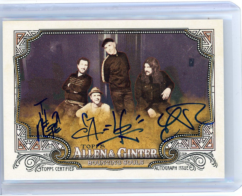 Bouncing Souls 2024 Topps Allen & Ginter quadruple autograph