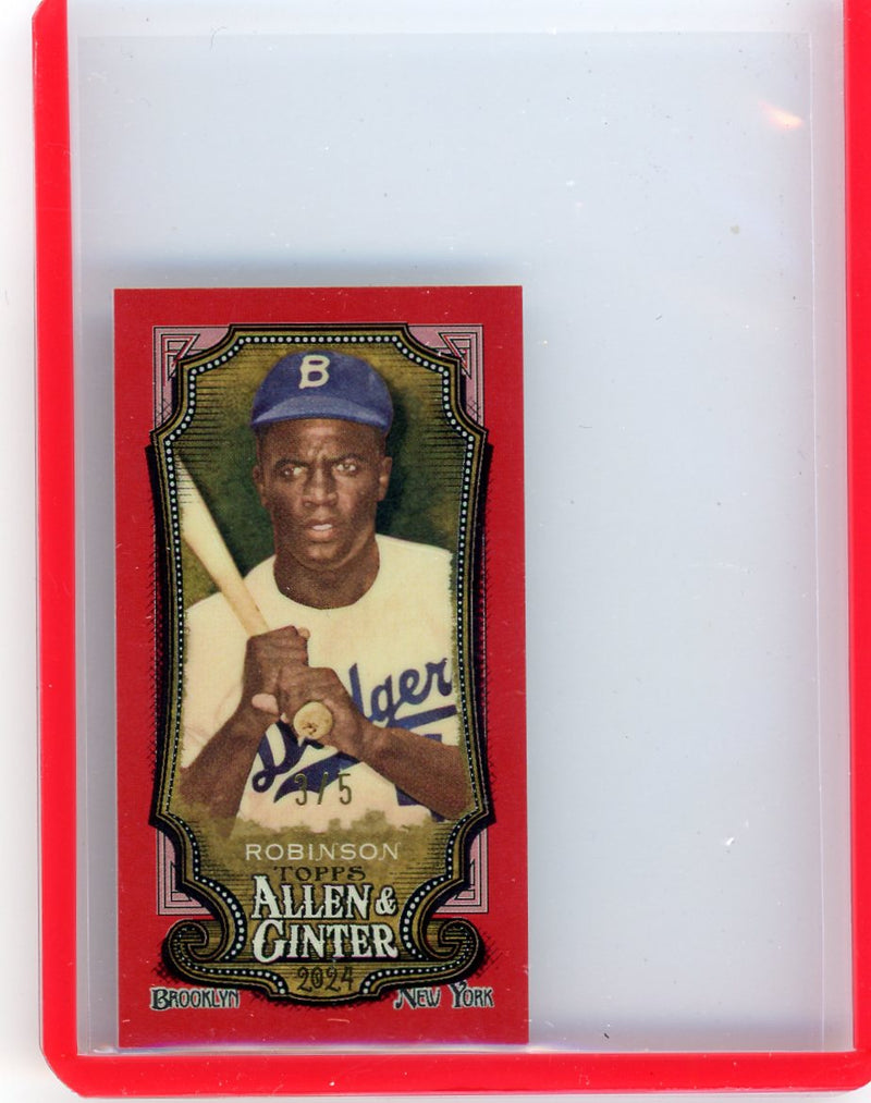 Jackie Robinson 2024 Topps Allen & Ginter Chrome mini red ref. 