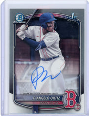 D'Angelo Ortiz 2025 1st Bowman Chrome autograph