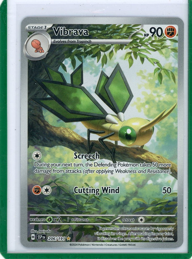 Vibrava Pokémon Surging Sparks Illustration Rare 