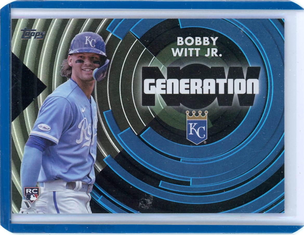 Bobby Witt Jr. 2022 Topps Generation Now rookie card black #'d 129/299