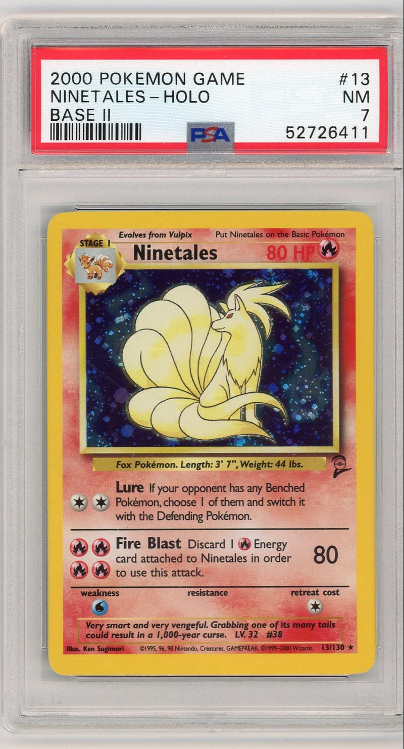 Ninetales 2000 Pokemon Base Set II holo 