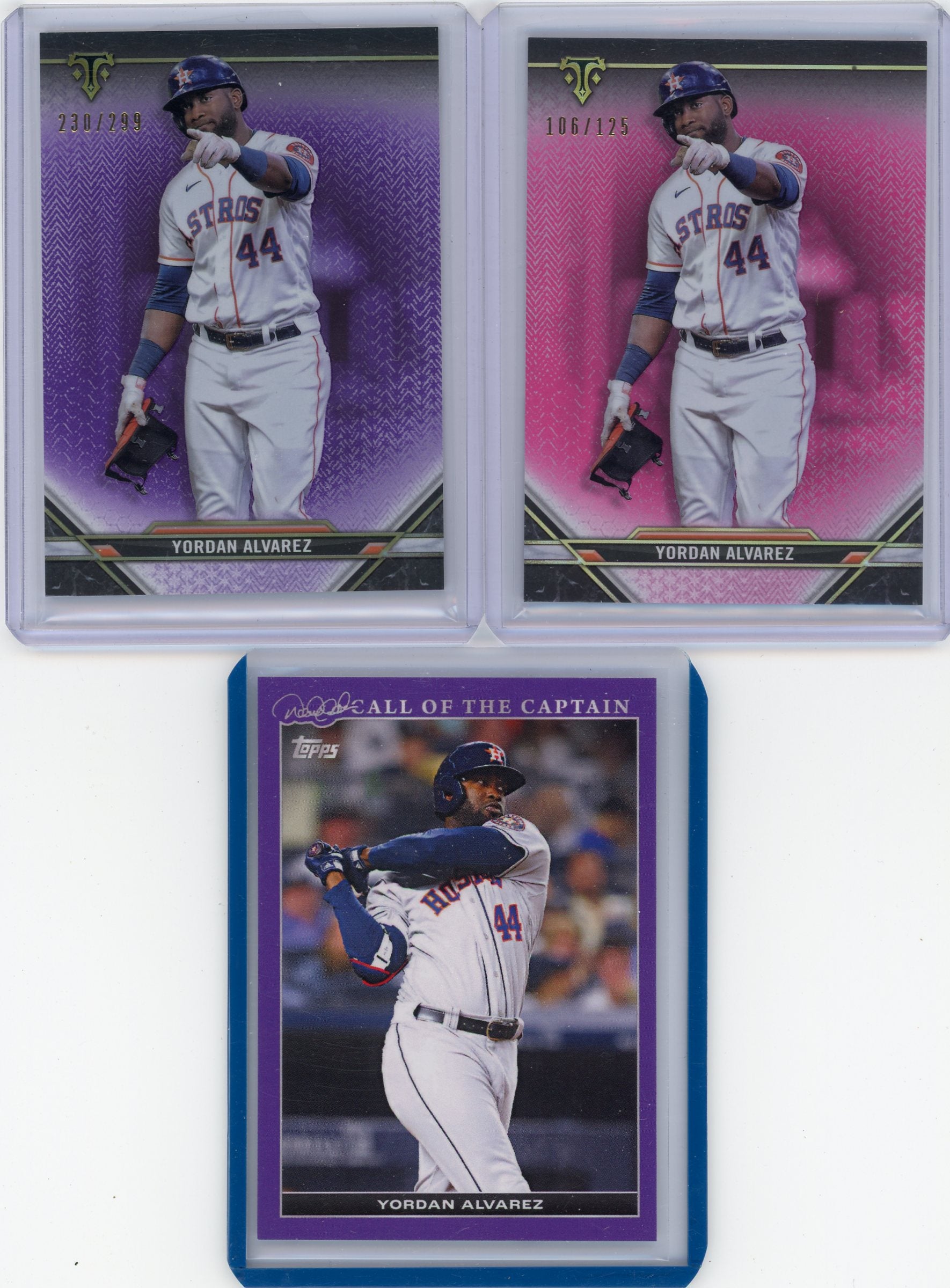 Yordan Alvarez 2021/22 Topps #'d lot /50, /125 + /299