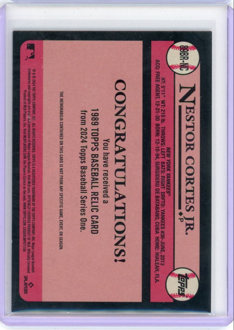 Nestor Cortes Jr 2024 Topps 35th Anniversary Relic Black 