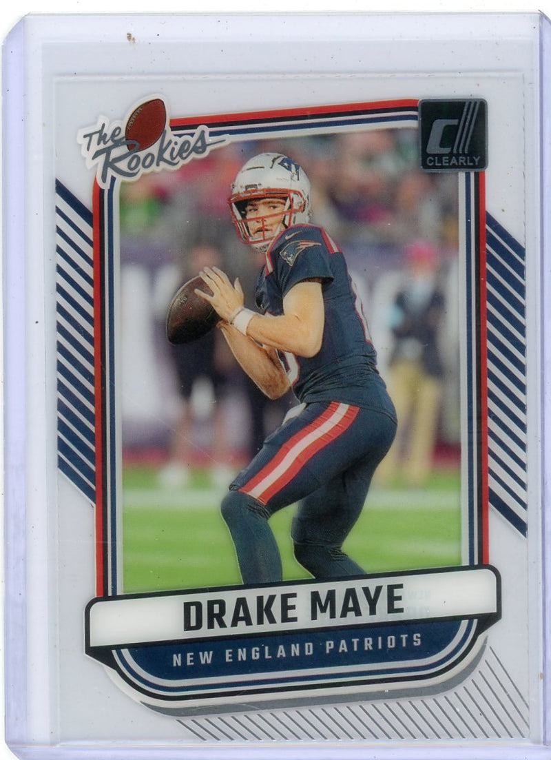 Drake Maye 2024 Panini Clearly Donruss The Rookies RC