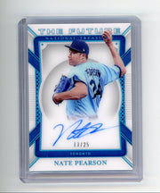 Nate Pearson 2021 Panini National Treasures The Future autograph rookie card #'d 13/25
