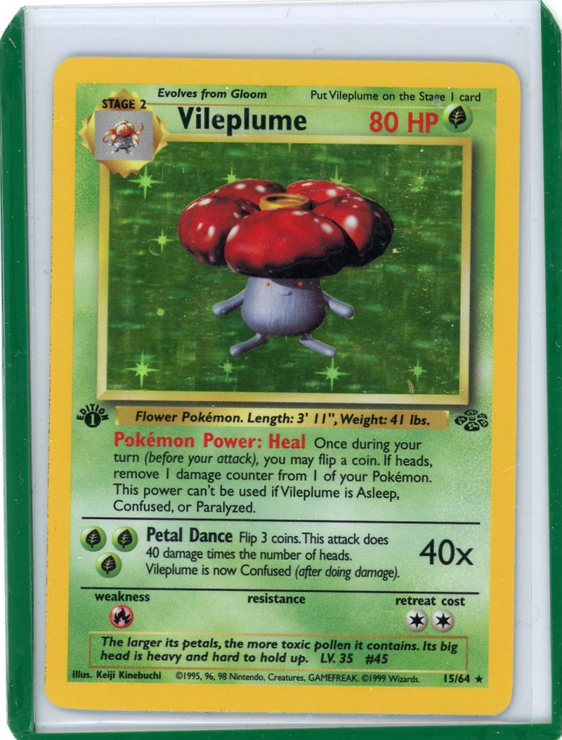 Vileplume 1999 Pokemon 1st Edition rare holo 15/64