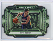 Devin Booker 2020-21 Panini Obsidian die-cut neon green prizm #'d 23/25