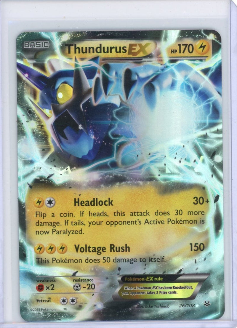 Thundurus EX Pokémon Roaring Skies Ultra-Rare 