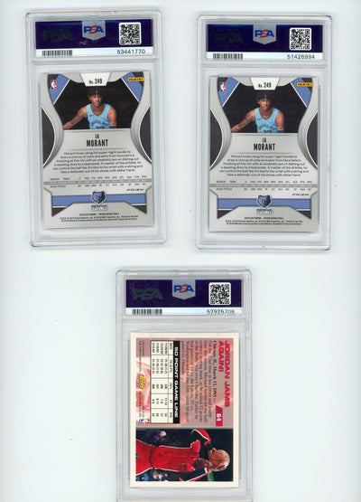 Ja Morant 2019 Panini Red White & Blue Prizm PSA 10