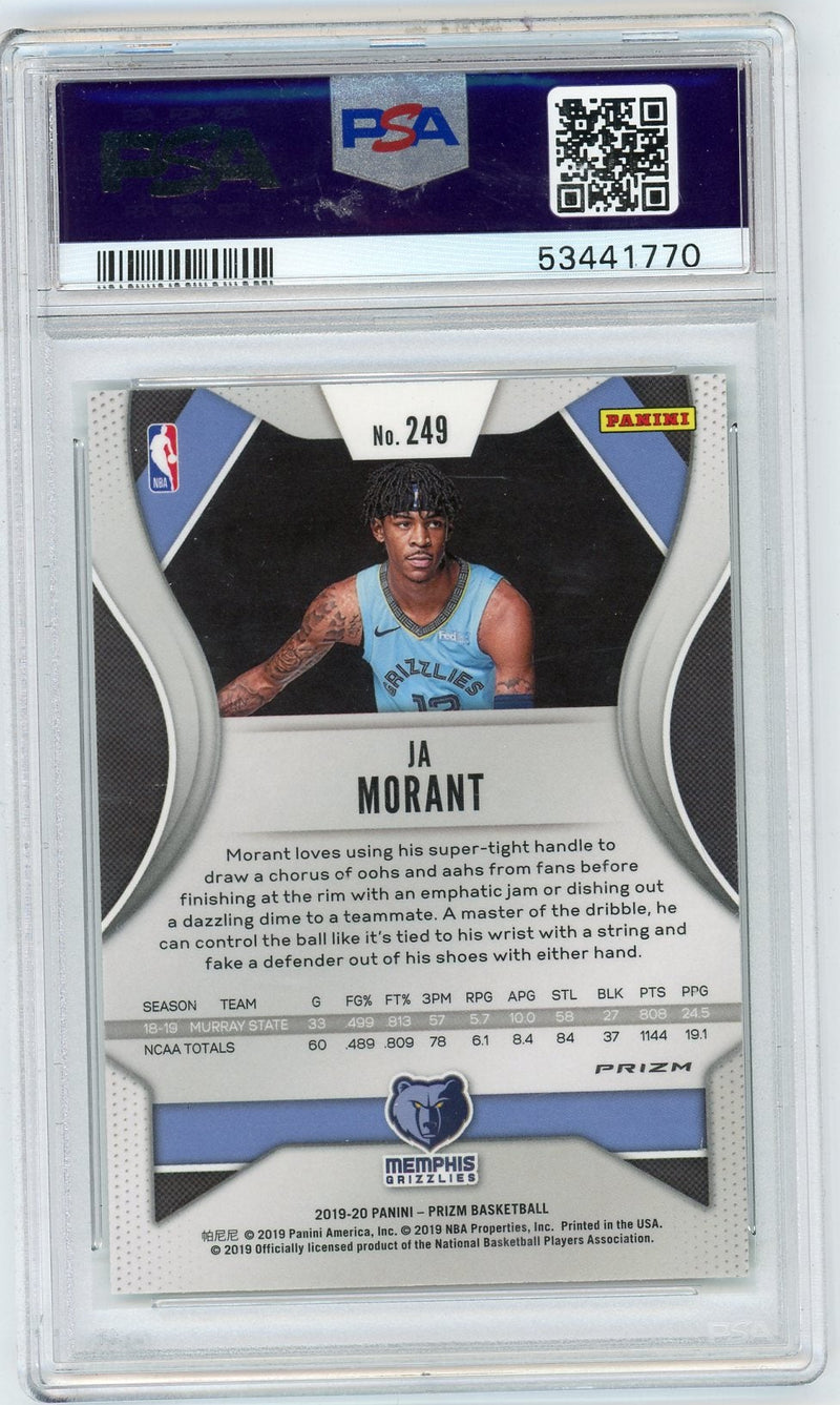 Ja Morant 2019 Panini Green Prizm PSA 9