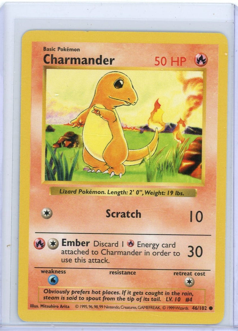 Charmander Pokémon Base Set Shadowless 