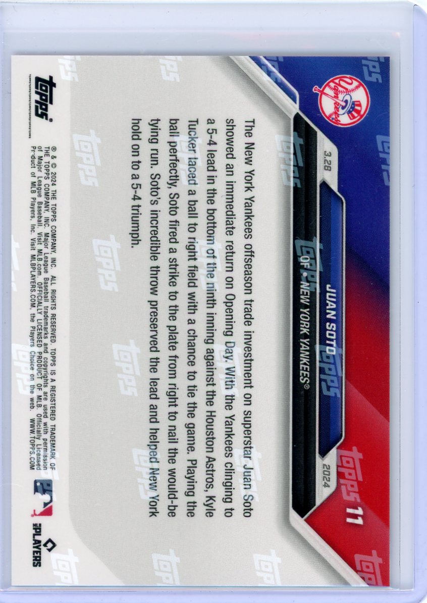 Juan Soto 2024 Topps NOW #11