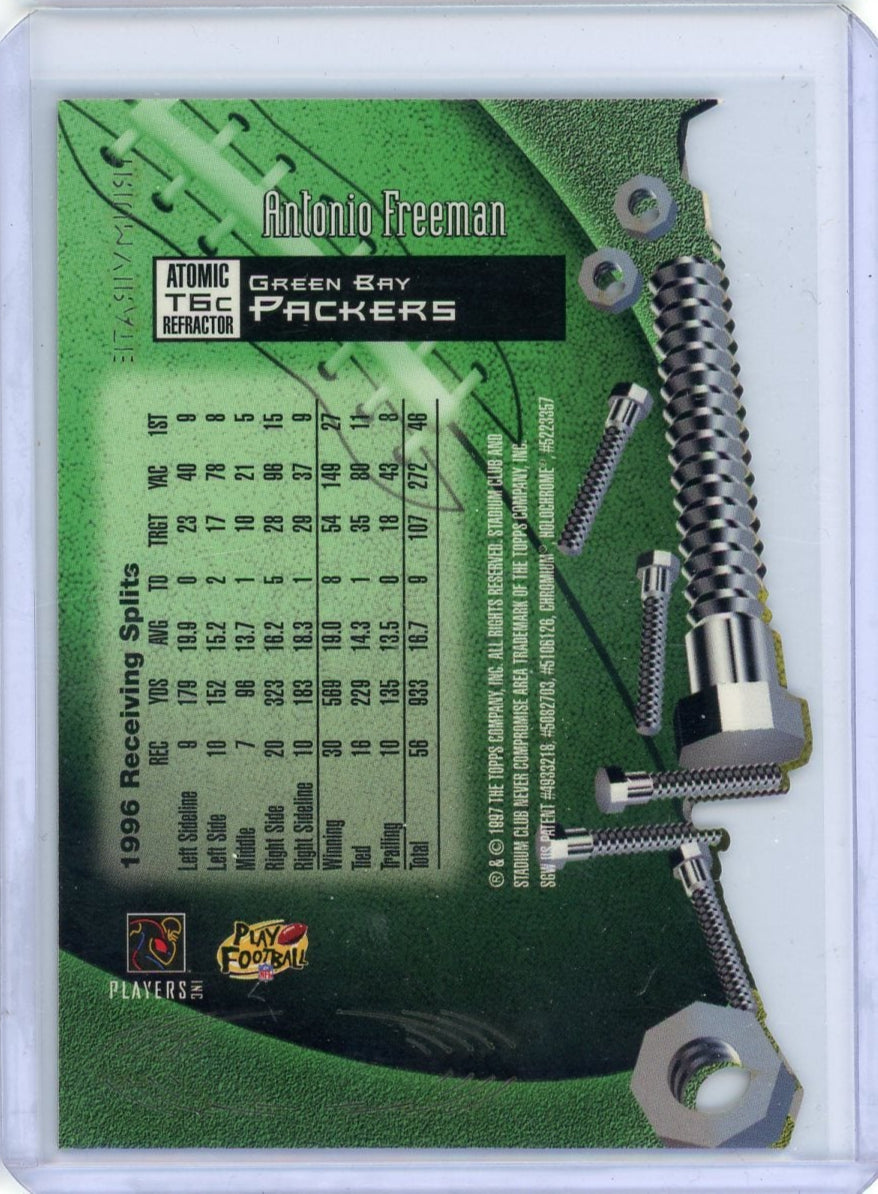 Antonio Freeman 1997 Stadium Club Triumvirate Atomic Refractor