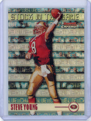 Steve Young 1999 Bowman Chrome Stock in the game #517