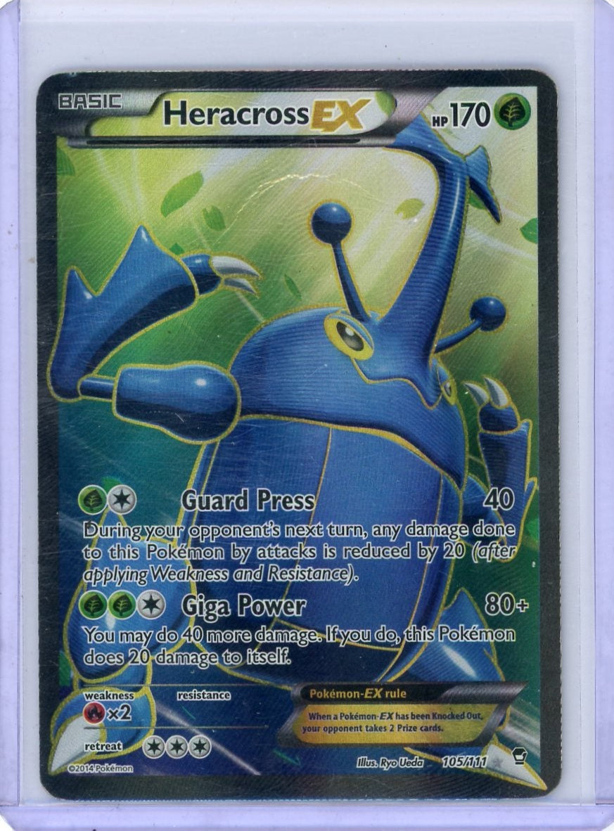 Heracross EX Pokémon Furious Fists Full-Art #105/111