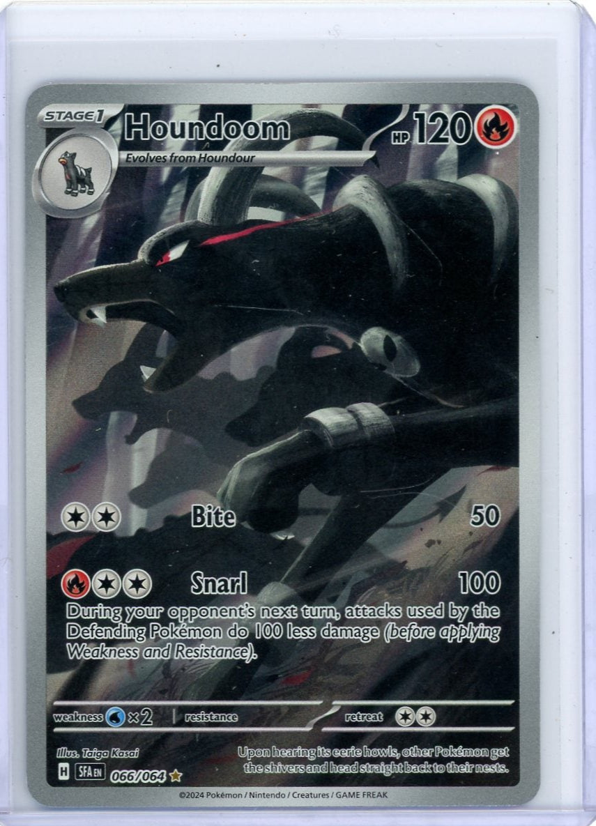 Houndoom Pokémon Shrouded Fable Illustration Rare #066/064