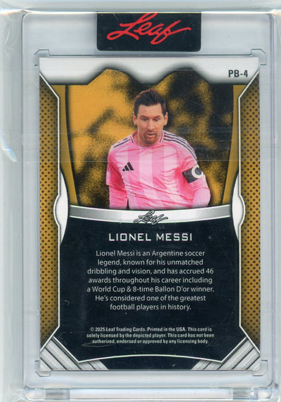 Lionel Messi 2025 Leaf NSCC Walmart Exclusive