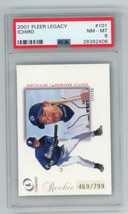 Ichiro 2001 Fleer Legacy #'d 469/799 PSA 8