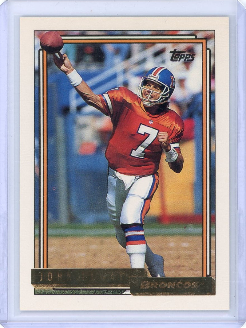 John Elway 1992 Topps Gold 