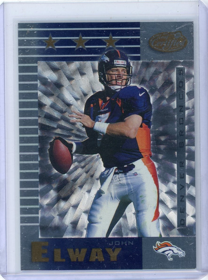 John Elway 1999 Leaf Certified card 