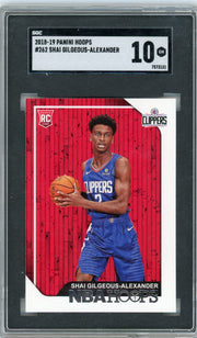 Shai Gilgeous Alexander 2018-19 Panini NBA Hoops Rookie SGC 10