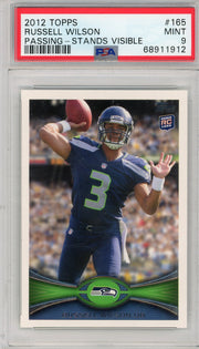 Russell Wilson 2012 Topps Passing Stands Visible RC PSA 9