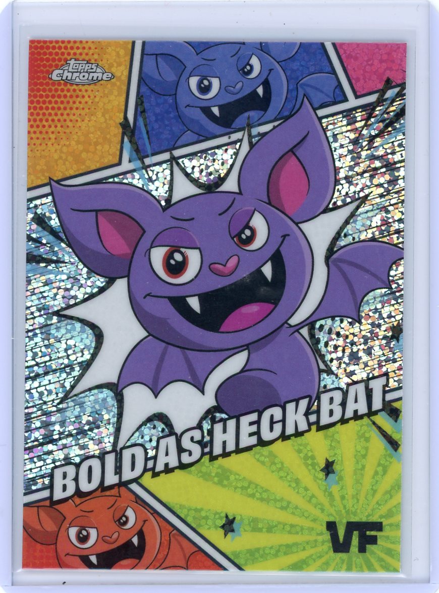 Bold As Heck Bat 2025 Topps Chrome VeeFriends Manga Speckle refractor