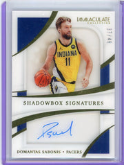 Domantas Sabonis 2020 Panini Immaculate Basketball Shadowbox Signatures #'d 37/49