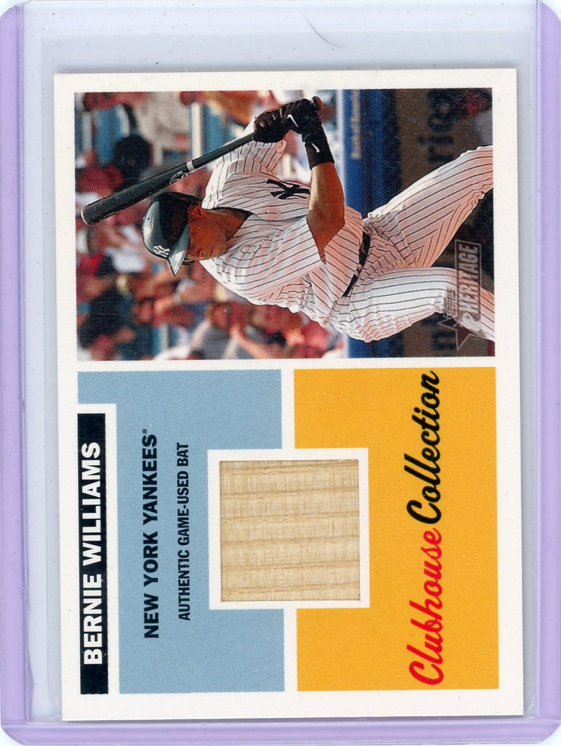 Bernie Williams 2005 Topps Clubhouse Collection Bat Relic