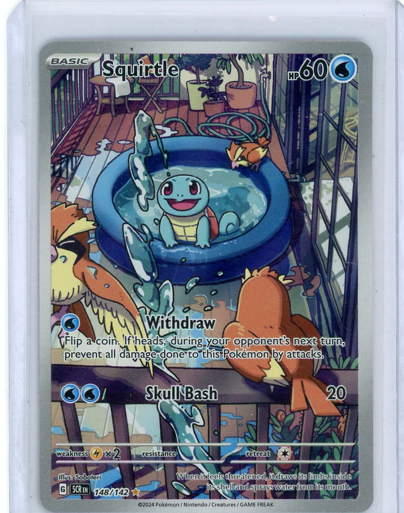 Squirtle Pokémon Stellar Crown Illustration Rare 