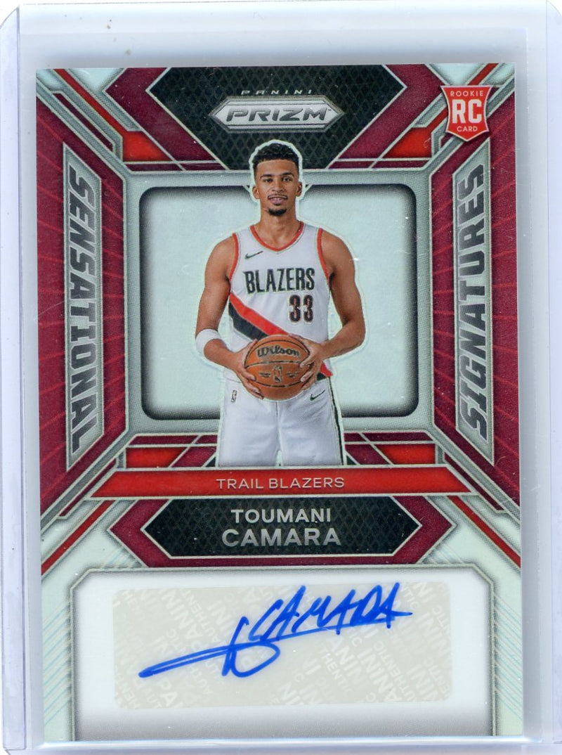 Toumani Camara 2023 Panini Prizm Sensational Signatures Red Rookie 