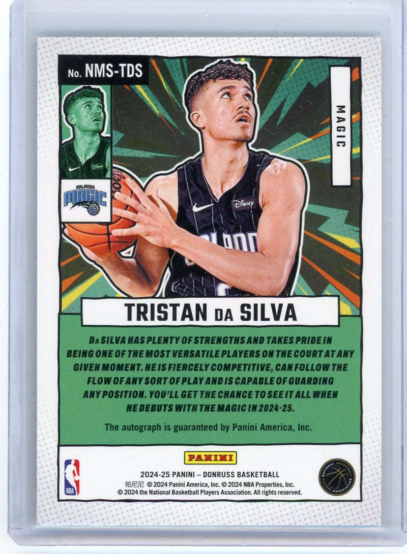 Tristan Da Silva 2024 Panini Donruss Net Marvels Rookie Autograph 