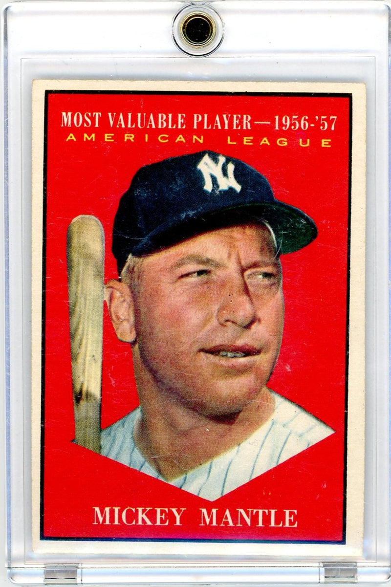 Mickey Mantle 1961 Topps Most Valuable Player 1956-&