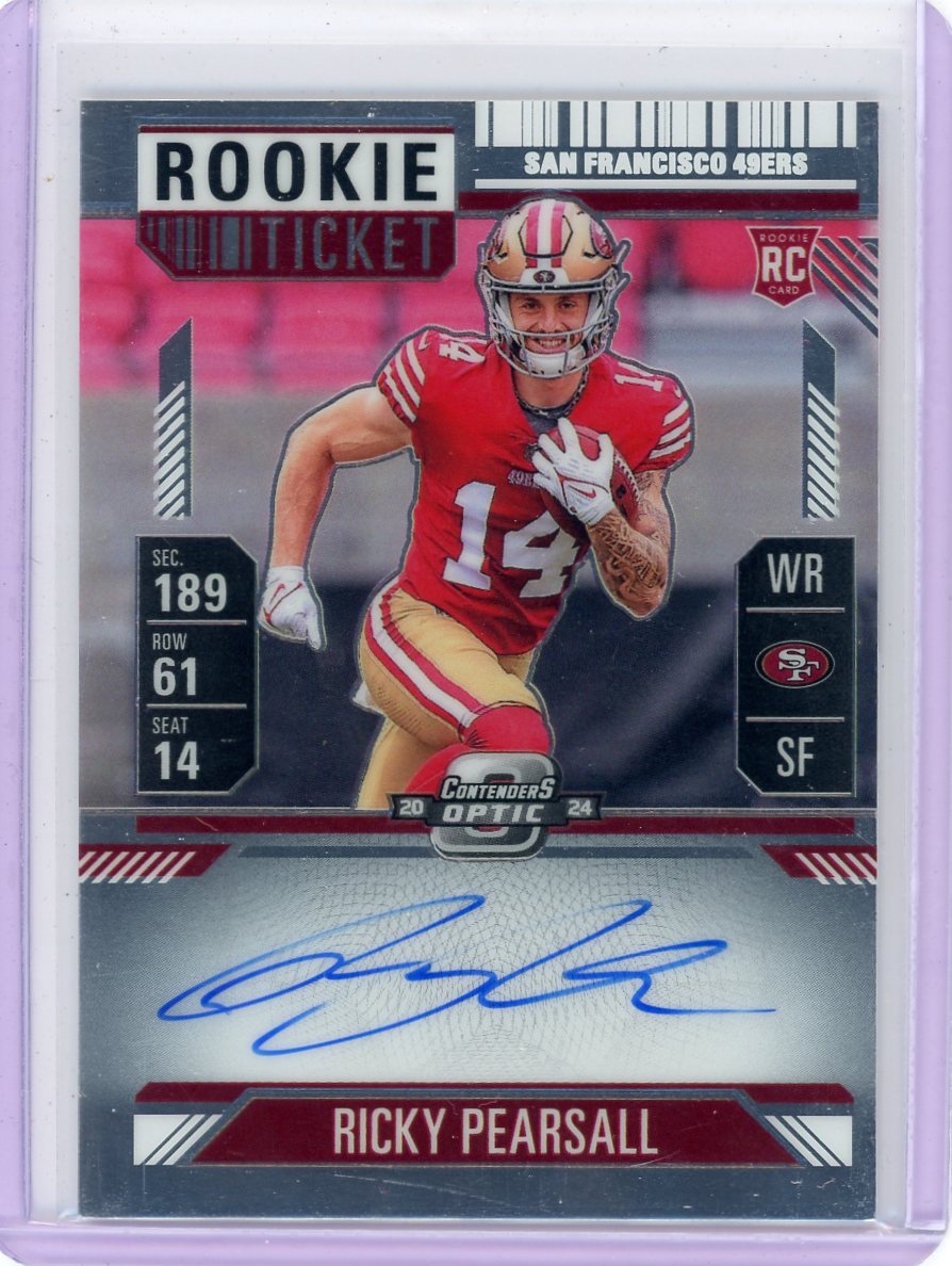 Ricky Pearsall 2024 Panini Contenders Optic Rookie Ticket Autograph