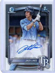 Jack Lines 2025 1st Bowman Chrome autograph