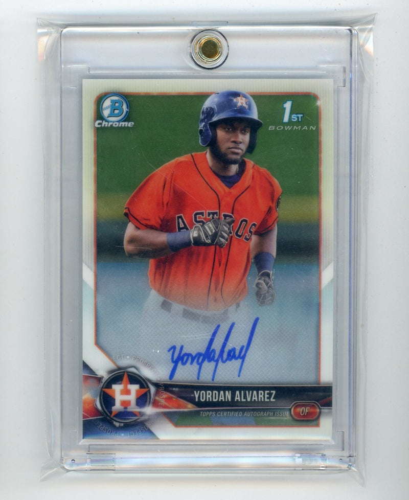 Yordan Alvarez 2018 Bowman Chrome 1st Bowman Autograph 