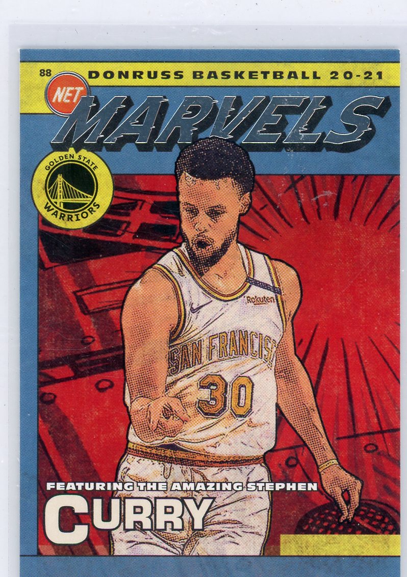 Stephen Curry 2020 Panini Donruss Net Marvels SP
