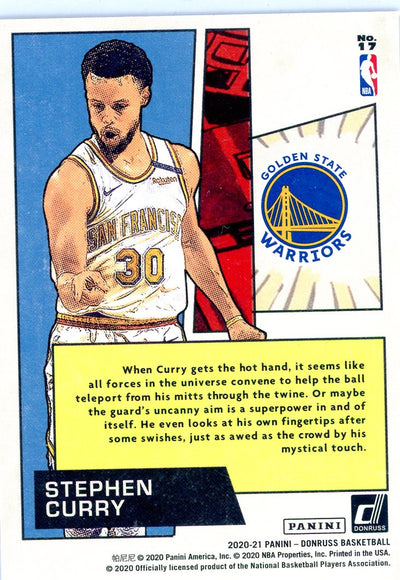 Stephen Curry 2020 Panini Donruss Net Marvels SP