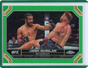 Josh Quinlan 2024 Topps Chrome UFC green refractor rookie card #'d 90/99