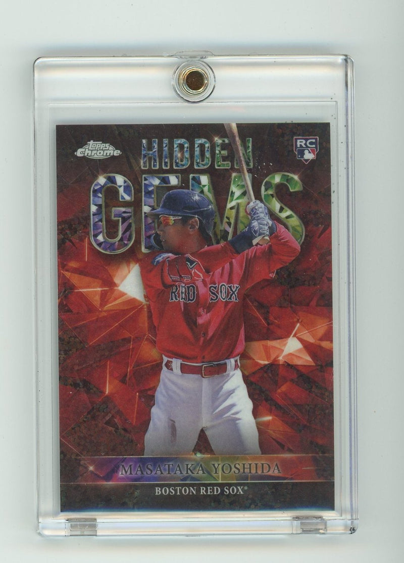 Masataka Yoshida 2023 Topps Chrome Hidden Gems SSP rookie card