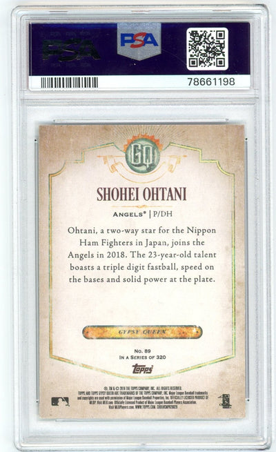 Shohei Ohtani 2018 Topps Gypsy Queen rookie card PSA 10