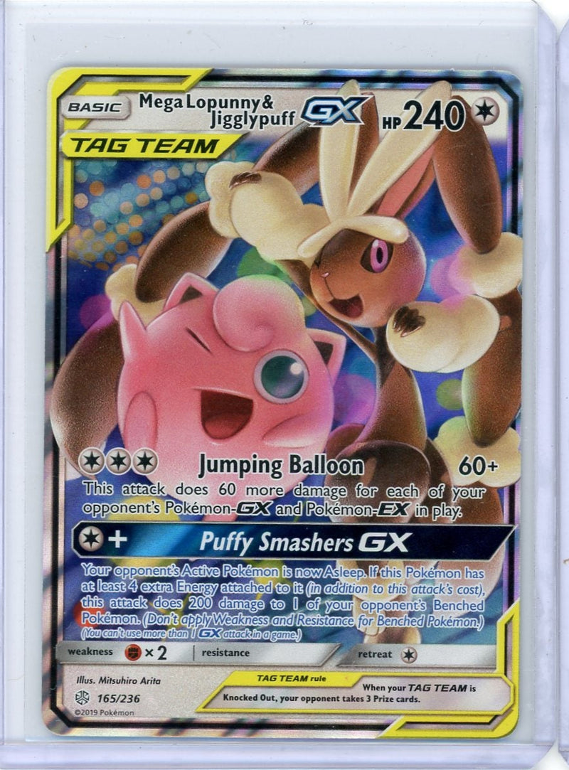 Mega Lopunny & Jigglypuff GX Pokémon Cosmic Eclipse Tag Team Ultra-Rare 