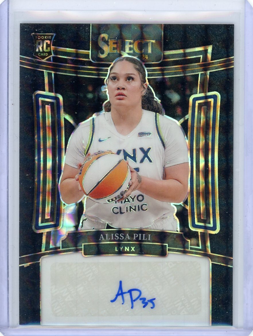 Alissa Pili 2024 Panini Select WNBA Black Prizm autograph rookie card #'d 1/1