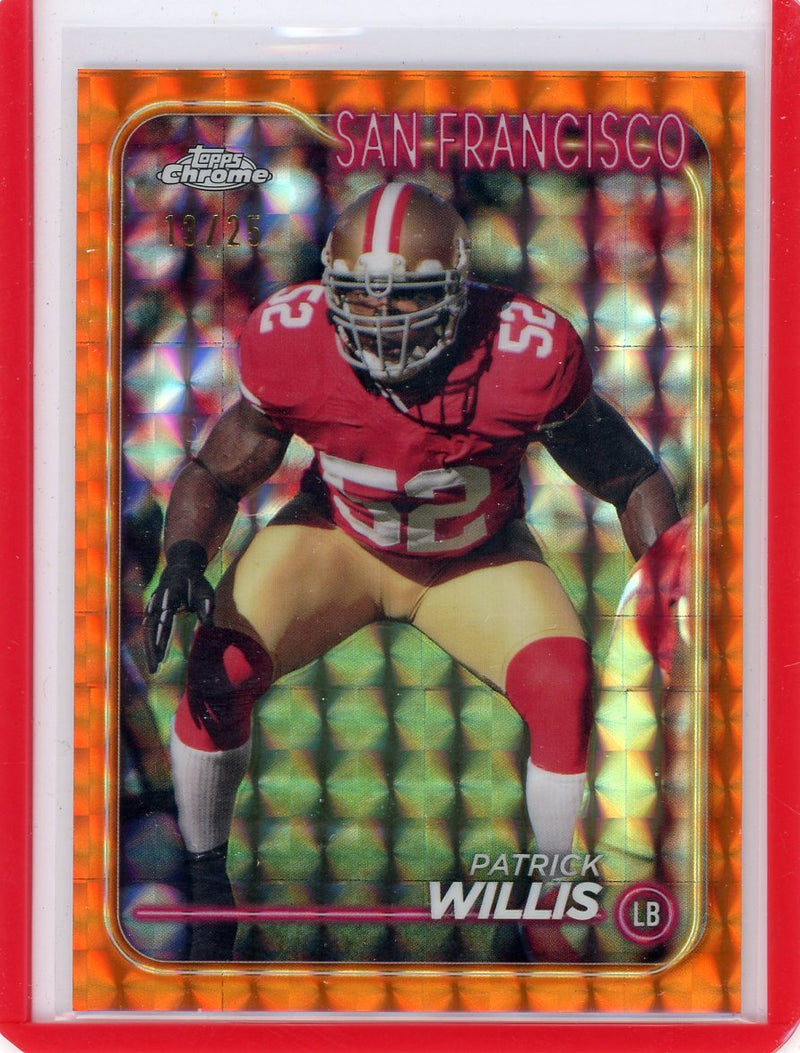 Patrick Willis 2024 Topps Chrome orange geometric ref. 