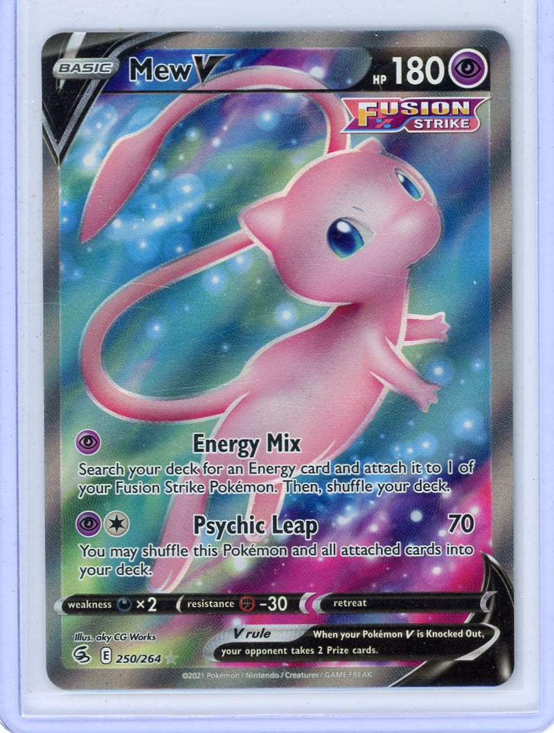 Mew V 2021 Pokemon rare full art holo 250/264