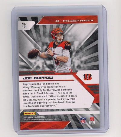 Joe Burrow 2021 Panini XR orange #'d 74/99